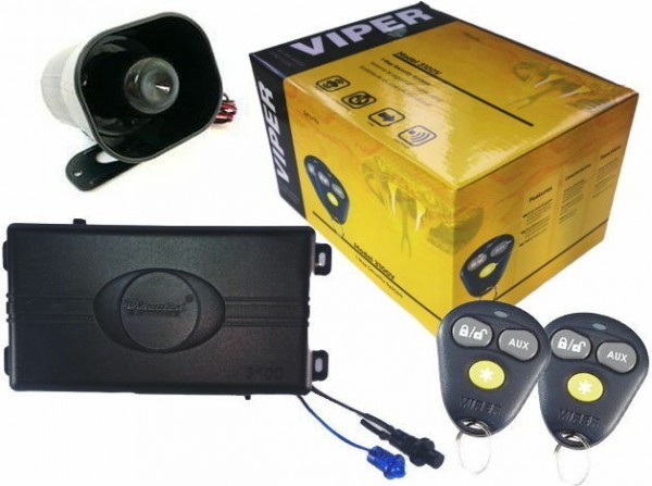 Viper 3100v One Way Car Security Alarm System W  2 Remotes Shock