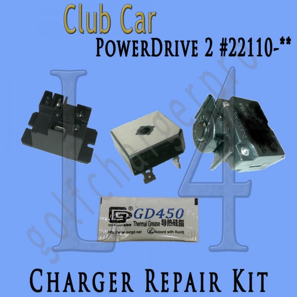 Golf Cart 48 Volt Charger Repair Kit For Club Car Powerdrive 2