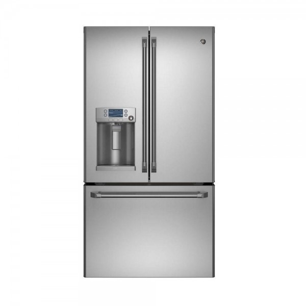 Cafe 27 8 Cu  Ft  French Door Refrigerator With Hot Water In