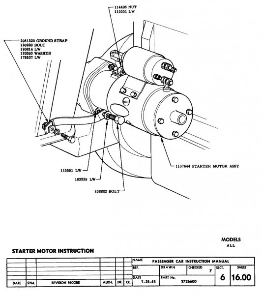 Ford Starter Motor Wiring