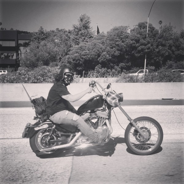 Harley Sportster Chopper Sighting â Moto Lady