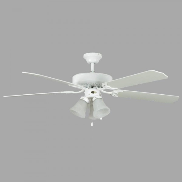 Concord Fans Heritage Home Series 52 In  Indoor White Ceiling Fan