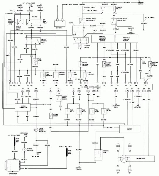 1996 Toyota Tercel Wiring Diagram