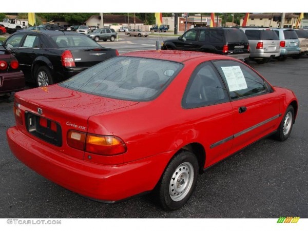 1993 Milano Red Honda Civic Dx Coupe  14435758 Photo  8