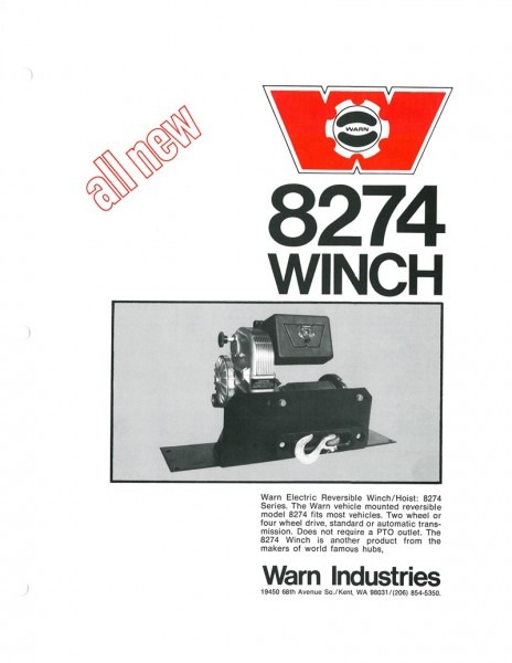 The History Of The Warn M8274 Winch