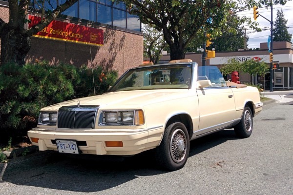 Old Parked Cars Vancouver  1986 Chrysler Lebaron Convertible