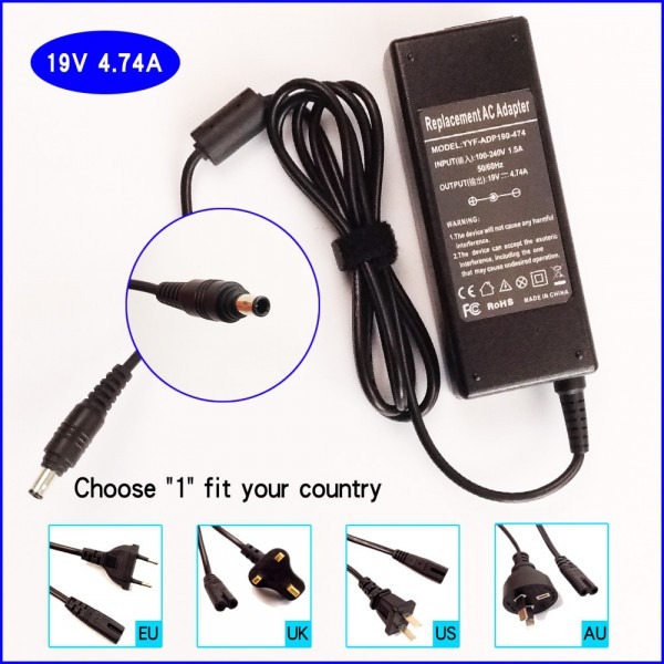 19v 4 74a Laptop Ac Adapter Battery Charger For Samsung Rv413