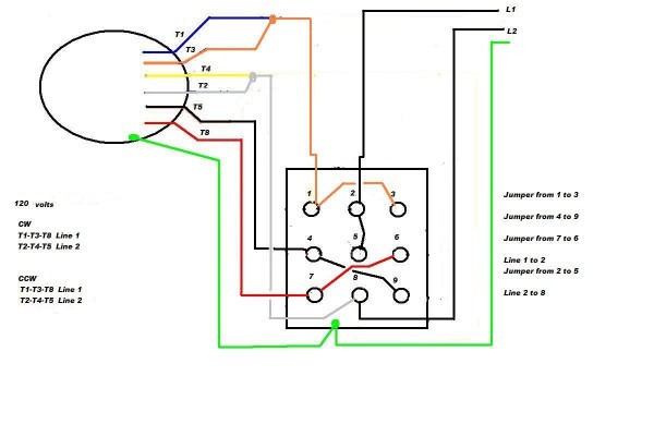 Single Phase Forward Reverse Motor Wiring Diagram  1