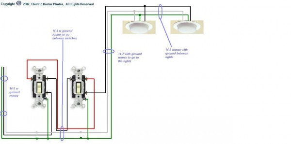I Need A Diagram For Wiring Three Way Switches To Multiple Lights