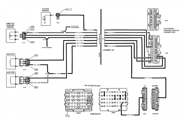 Where Can I Find An Oxygen Sensor Wiring Diagram For A 1989 Chevy