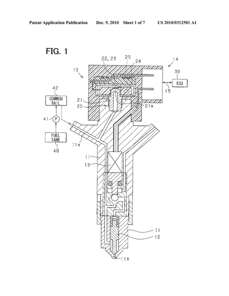 Detecting Device For Fuel Injector