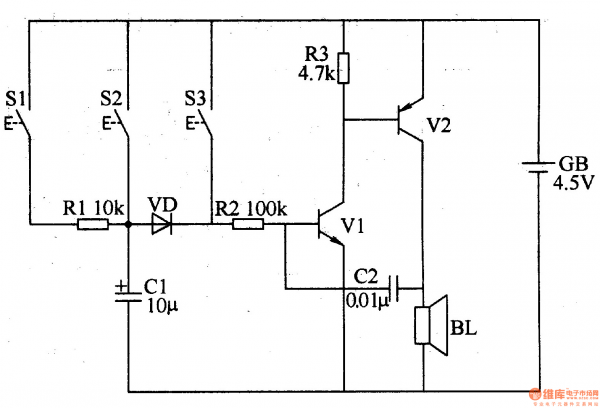 Electronic Bell Circuit Diagram