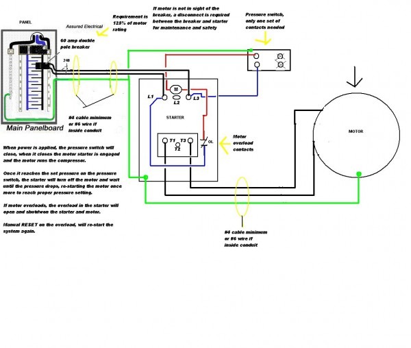 Single Phase 220v Wiring Diagram