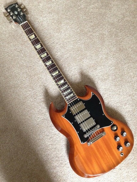 2008 Gibson Sg Standard 3 Pickup Natural Burst (original Case