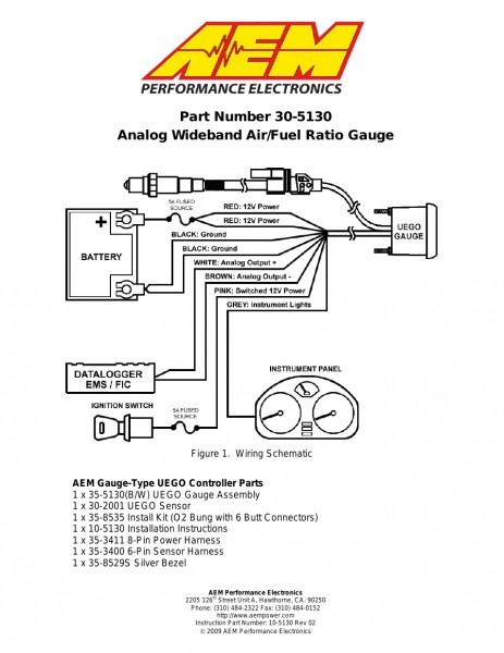 Aem Air Fuel Gauge Wiring Diagram
