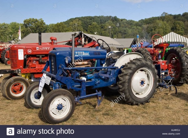 Antique 1964 Ford 2000 Offset Tractor On Display At Heritage