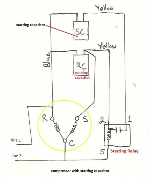 Electric Motor Capacitor Wiring Diagram