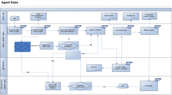 Sap Process Flow Diagrams
