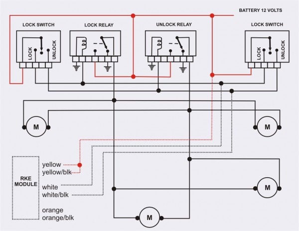 Central Locking Motor Wiring Diagram