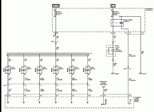 Fuel Injector Wiring Harness Diagram