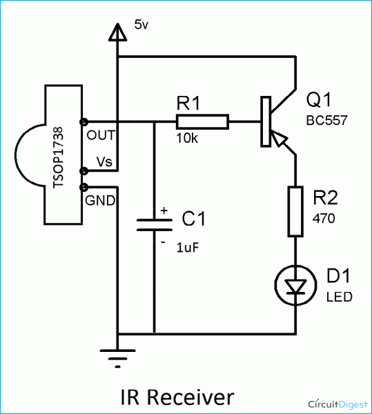 Simple Ir Remote Control Circuit Diagram