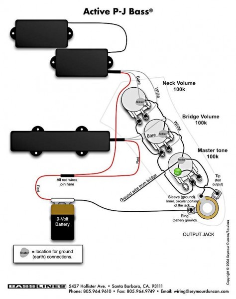 Pj Pickup Wiring Diagram