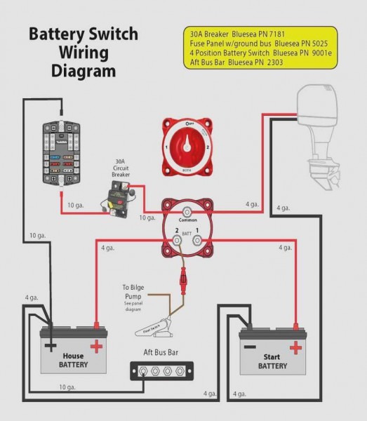 Marine Dual Battery Switch Wiring Diagram