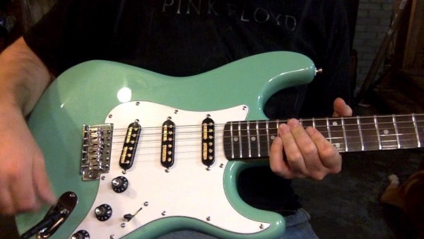 Mint Cookies & Cream Partscaster Strat With Gold Foil Pickups From