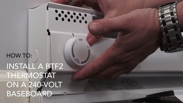 How To Install  Btf2 Thermostat On 240v Baseboard