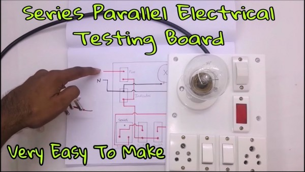 How To Make Series Parallel Electrical Testing Board (in Hindi