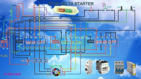 Diagram Star Delta Starter Youtube Free Electrical Wiring Diagram