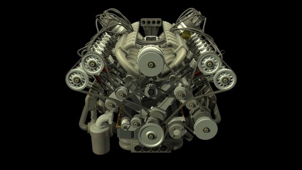 W16 Engine Animation