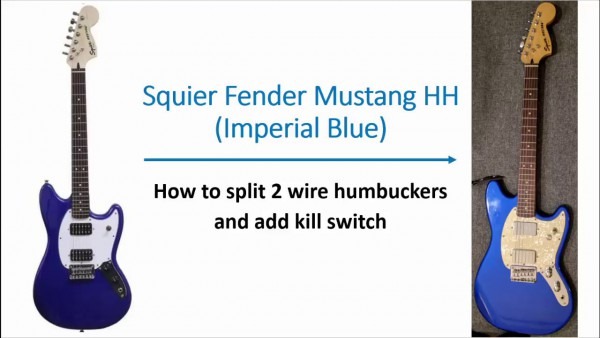 Squier Bullet Mustang  2 Wire To 4 Wire Humbucker To Split Coil