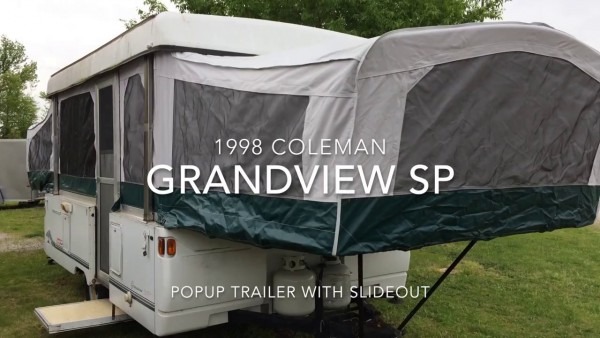 1998 Coleman Grandview Sp Popup Trailer With Slide Out
