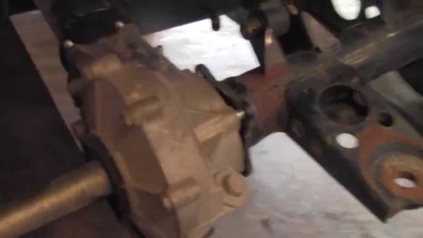 How To Remove   Replace Rear Differential On Kawasaki Prairie 400