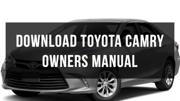 Download Toyota Camry Owners Manual Free Pdf