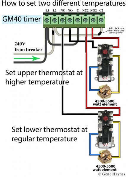 How To Wire Water Heater Thermostats