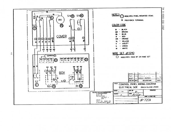 Control Panel Wiring Diagram