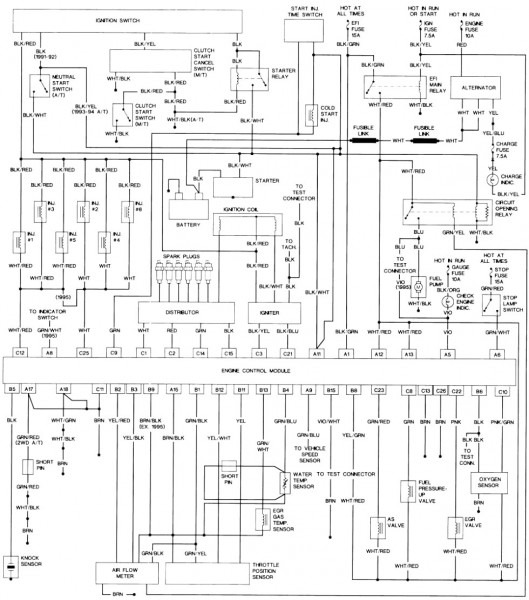 93 Toyota Pickup Wiring Diagram