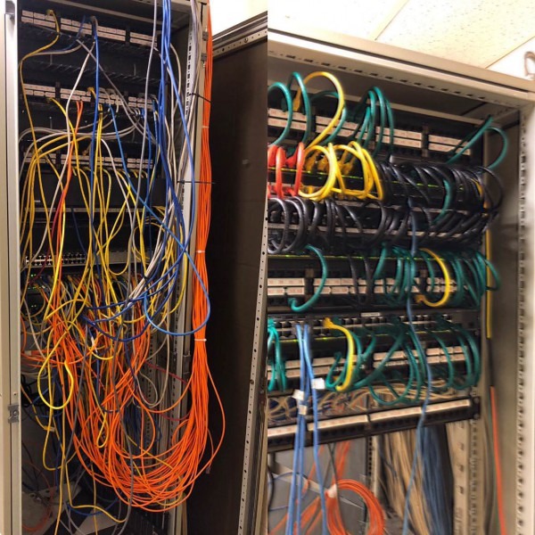 Before And After Shot Of One Of Our Idf Closets    Techsupportgore