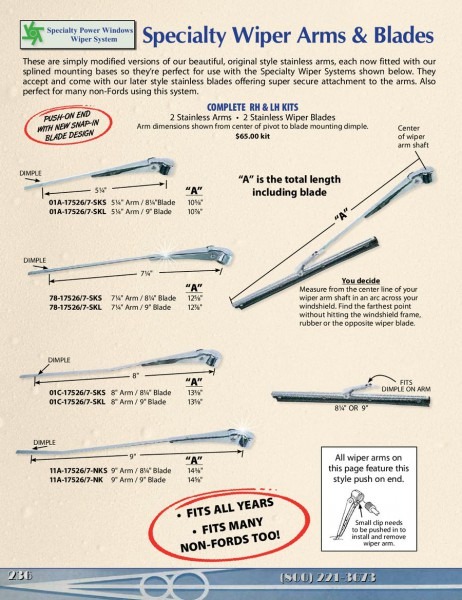 Page 3 Of Windshield Wiper Parts For Old Fords & Hot Rods 2013
