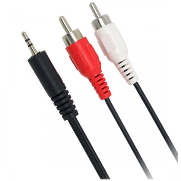 3 5mm Headphones Plug Jack To 2 X Rca Av Audio Cable Ts