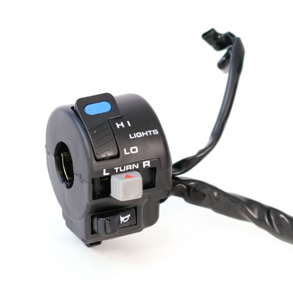 Black Universal Turn Signal, Headlight & Horn Handlebar Control Switch