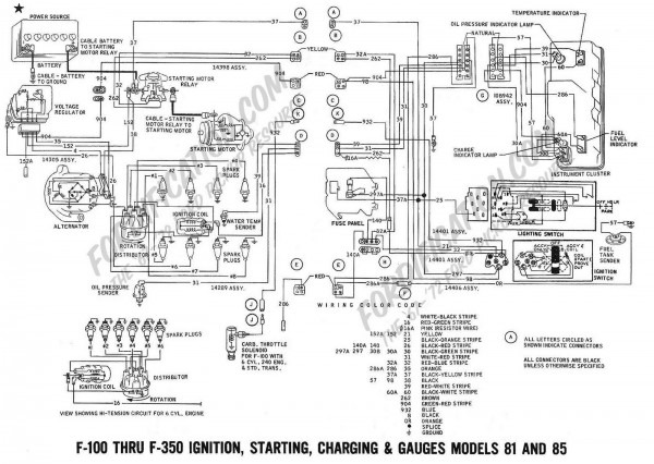 1956 Ford F250 Wiring Diagram