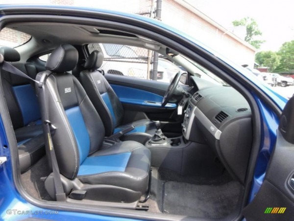 Ebony Blue Interior 2005 Chevrolet Cobalt Ss Supercharged Coupe