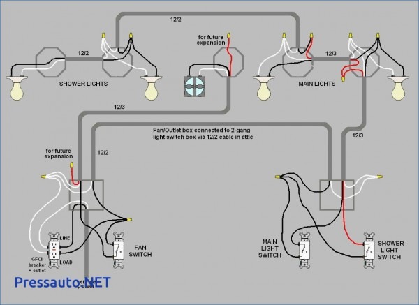 To Light Switch Wiring Diagram For Gfci Schematic