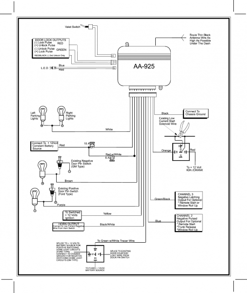 Page 8 Of Audiovox Automobile Alarm Aa925 User Guide