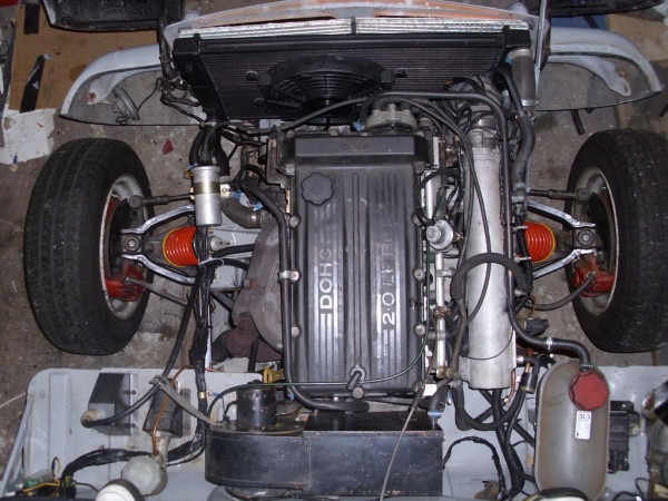 Triumph Herald Coupe Engine Swap  Ford Dohc 2 0li