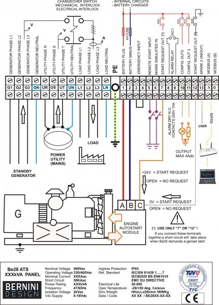 Generator Automatic Transfer Switch Wiring Diagrams