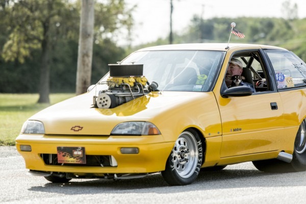 A Humble Geo, Souped Up For Drag Racing